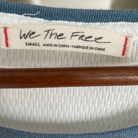 Free People We The Free Lone Star Patchwork Long Sleeve Thermal Top Small - Picture 5 of 12